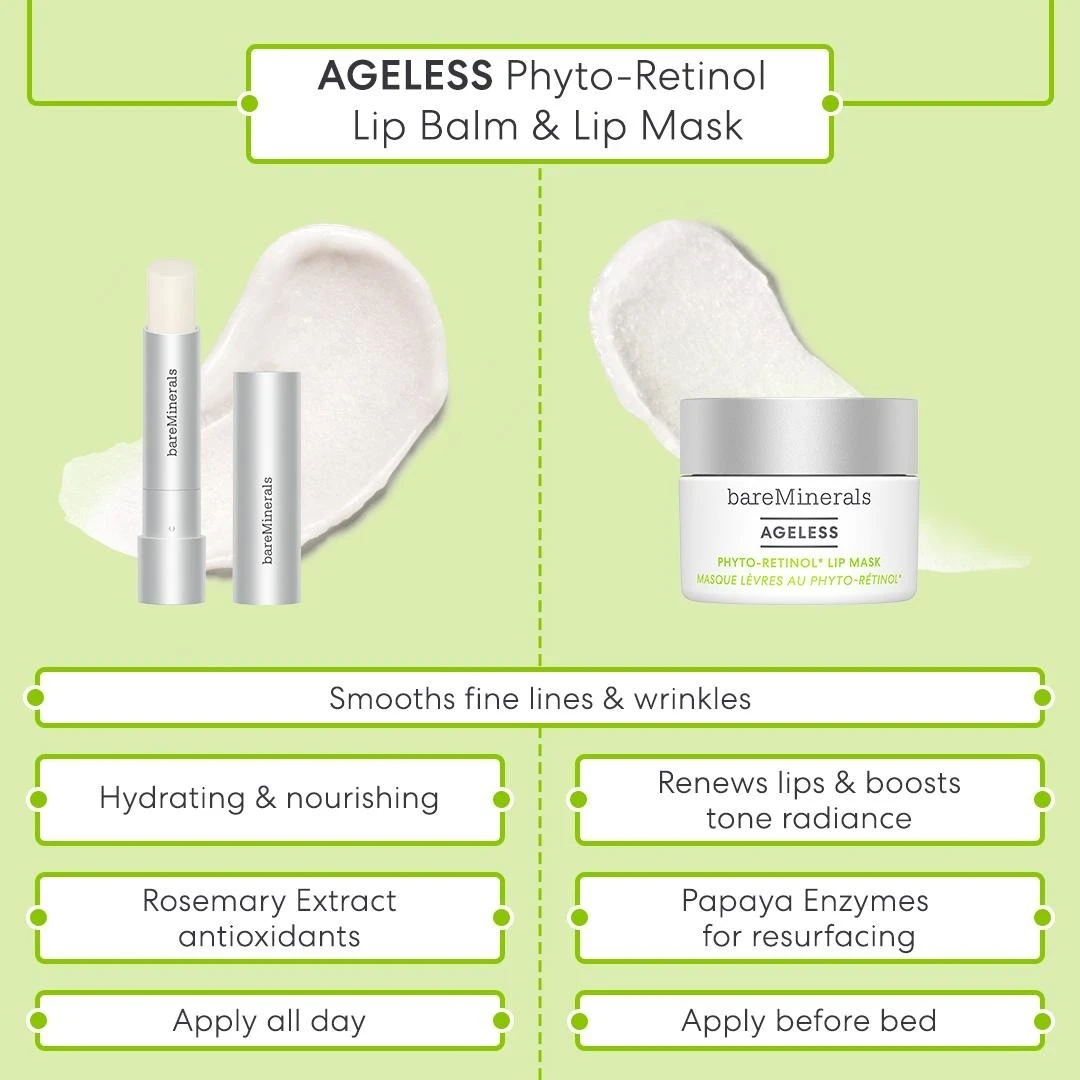 Bareminerals AgelessAgeless Phyto-Retinol Lip 5 Bareminerals AgelessAgeless Phyto-Retinol Lip - Afbeelding 5